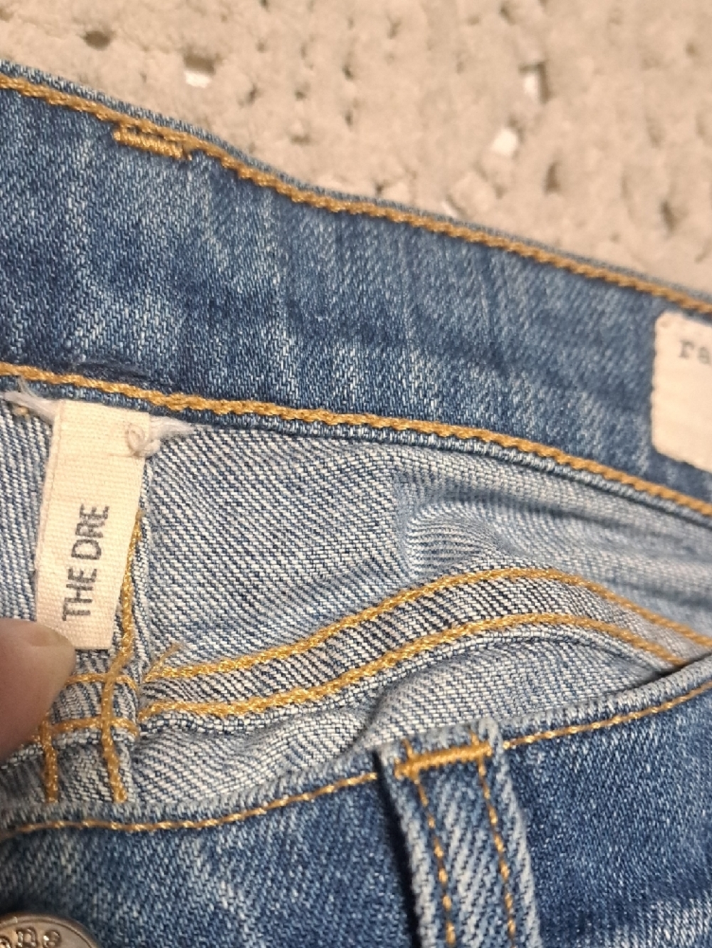 381 - rag & bone Slim Straight Washed Blue Jeans - Picture 4 of 9